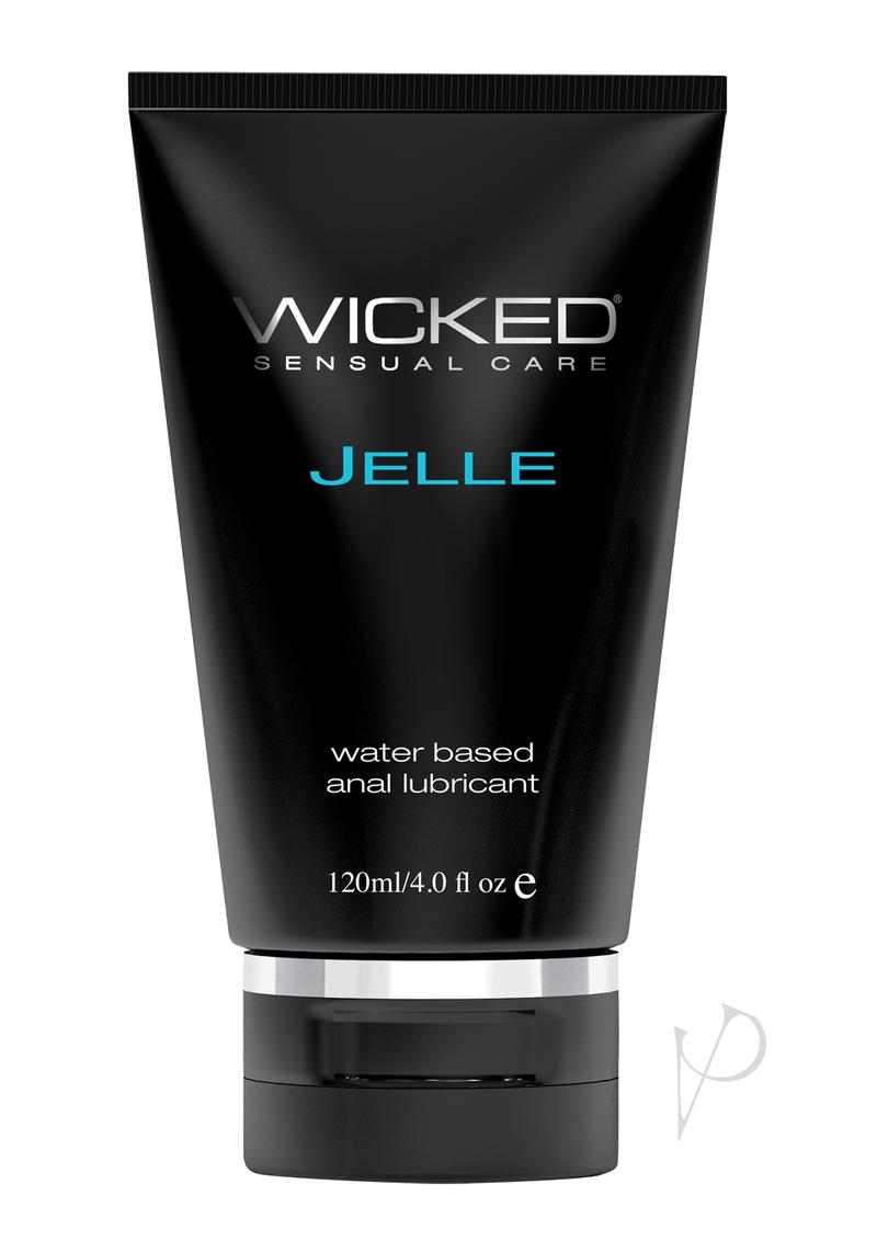 Wicked Jelle Water Based Anal Gel Lubricant 4oz