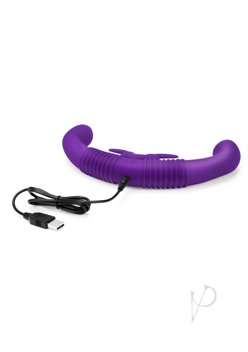 Together Toy Silicone Rechargeable Echo Function Vibrator for Couples with Remote Control - Purple