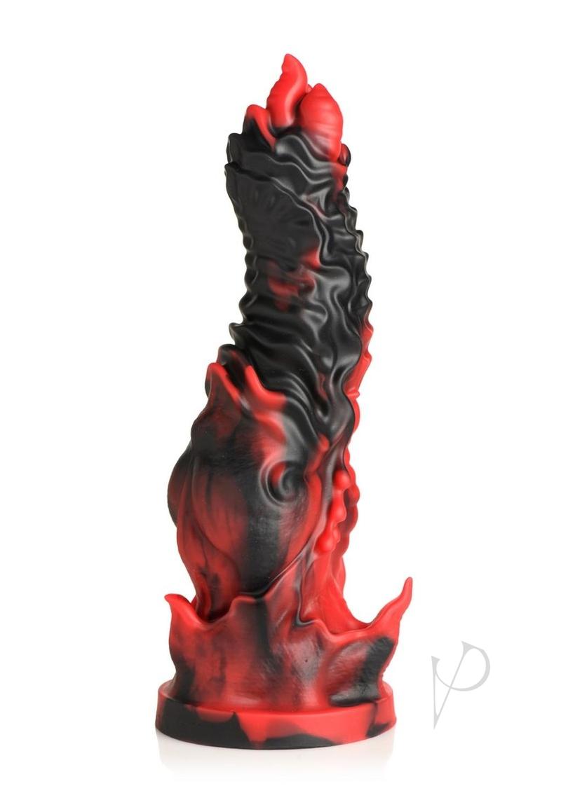 Creature Cocks Mephisto Silicone Dildo - Red/Black