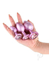 Rear Assets Trainer Chrome Plated Anal Plugs Kit (3pc Set) - Iridescent Pink
