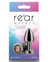 Rear Assets Aluminum Anal Plug - Petite - Gunmetal/Rainbow