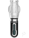 The Male Rose 3 Rechargeable Thrusting Rotating Masturbator - Black/Clear
