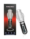 The Male Rose 3 Rechargeable Thrusting Rotating Masturbator - Black/Clear