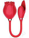 Wild Rose & Bullet Rechargeable Silicone Clitoral Stimulator with Suction - Red