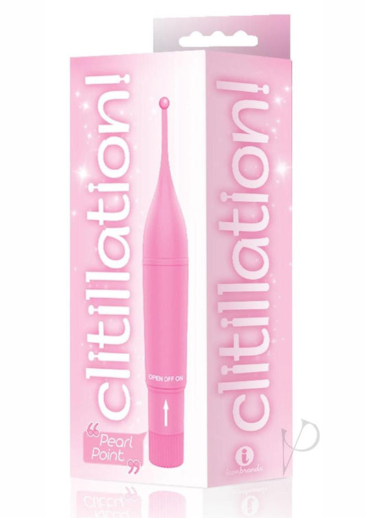 The 9's - Clitillation! Pearl Point Clitoral Stimulator - Pink