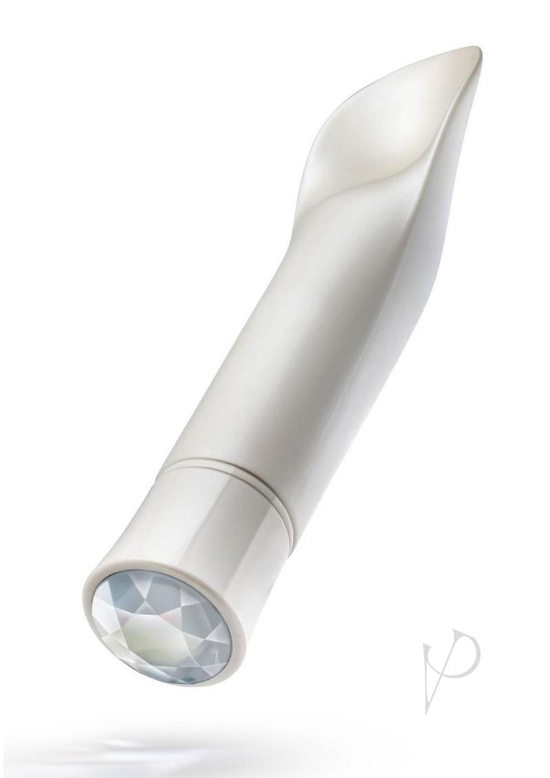 Oh My Gem Bold Rechargeable Silicone Vibrator - Diamond White