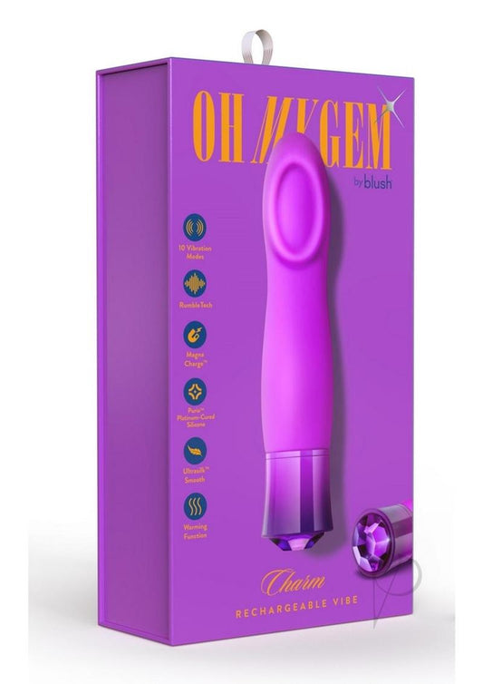 Oh My Gem Charm Rechargeable Silicone Vibrator