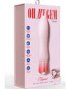 Oh My Gem Elegant Rechargeable Silicone Vibrator - Morganite Pink